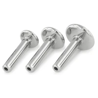 Threadless flat back labret